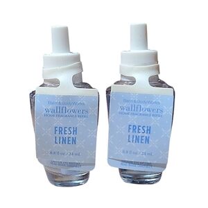 FRESH LINEN WALLFLOWER FRAGRANCE REFILLS BY BATH AND BODY WORKS
